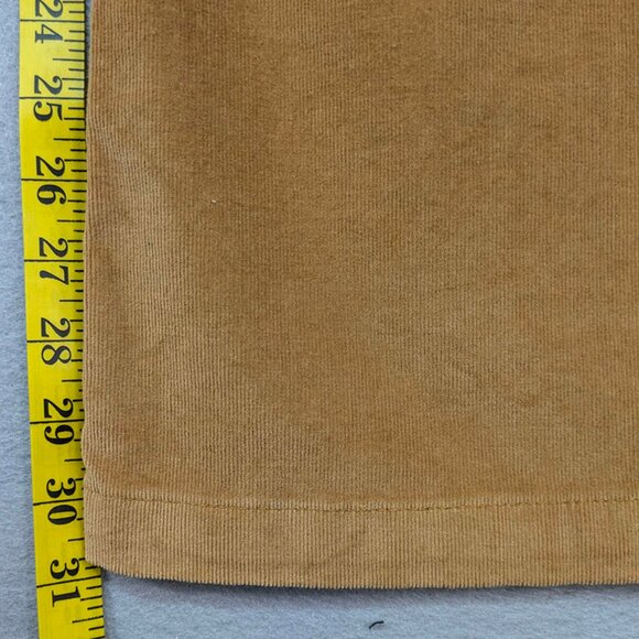 NEW Forever 21 Corduroy Pants Womens L Camel Flare Academia 70's Retro High Rise - Picture 7 of 10